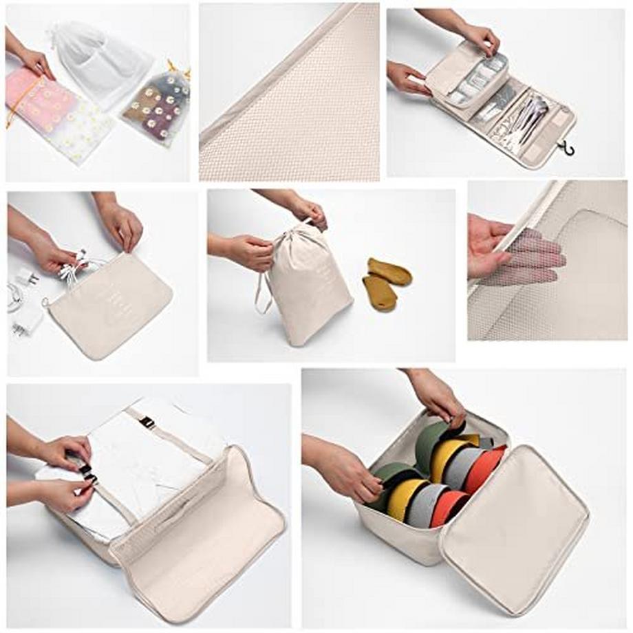 Only-bags.store Kofferorganizer Set 10 Stücke  