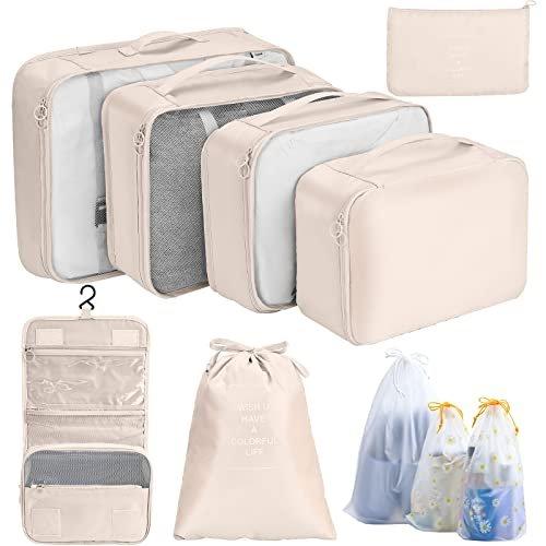 Image of Kofferorganizer Set 10 Stücke Packing Cubes Unisex Pink ONE SIZE