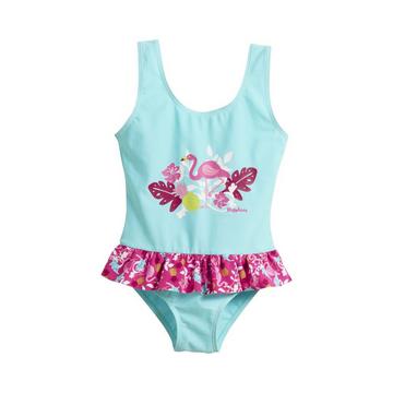 maillot de bain 1 pièce avec protection uv bébé fille  flamingo