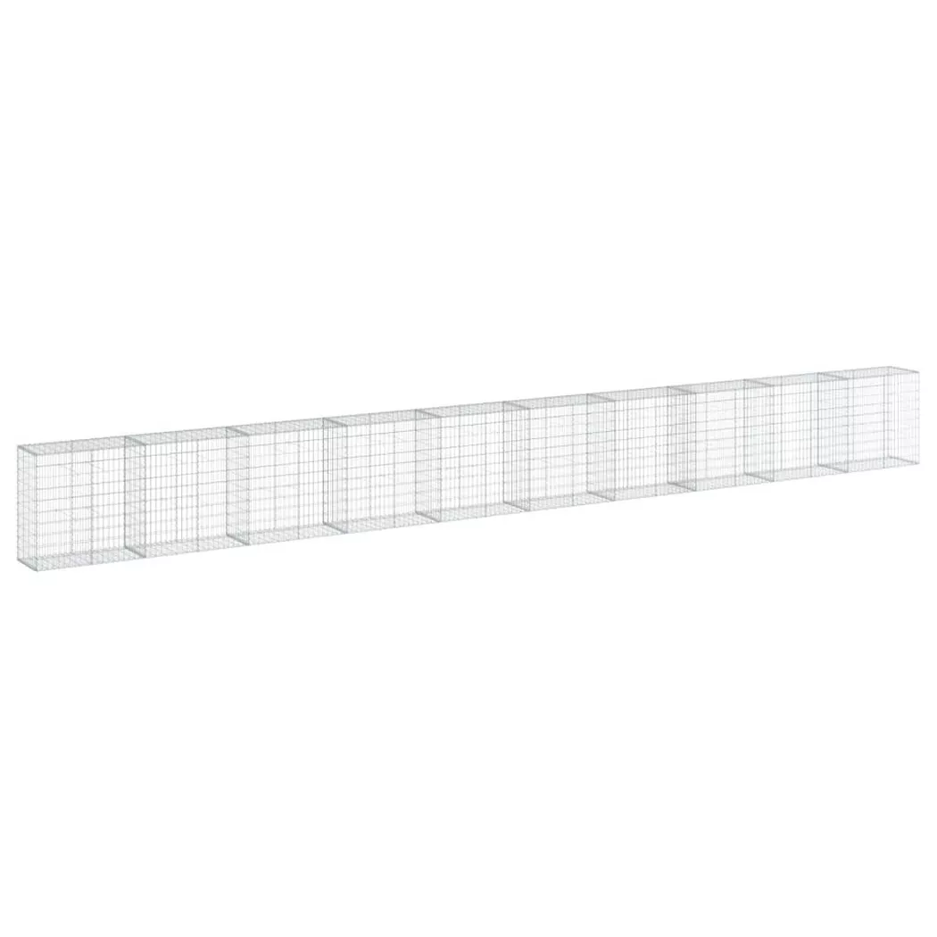 VidaXL - Gabionenkorb eisen, One Size, Silber