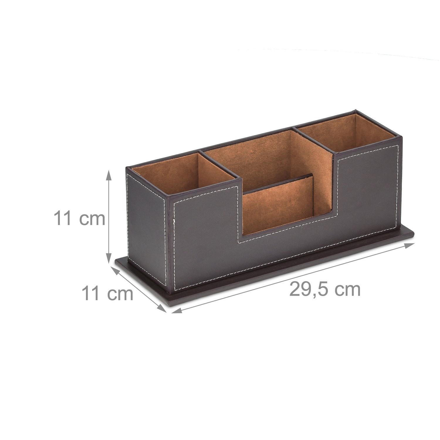 B2X Schreibtischorganizer aus Kunstleder  