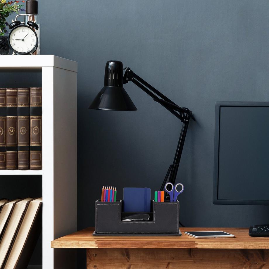 B2X Organizer da scrivania in pelle artificiale  