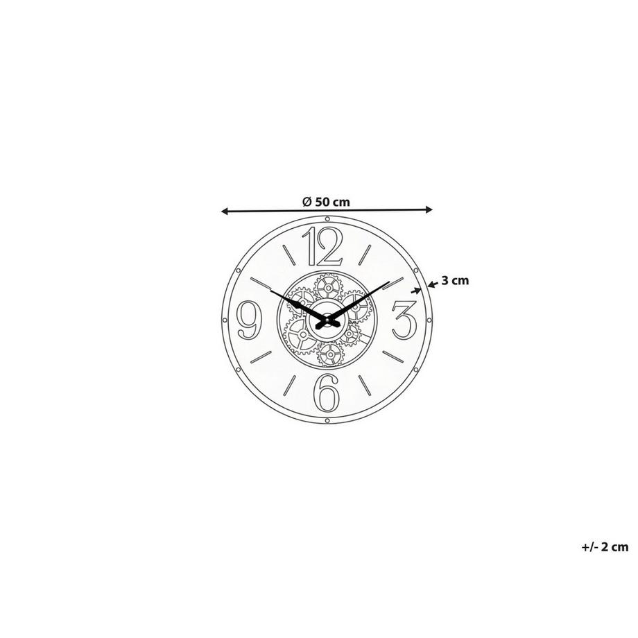 Beliani Wanduhr aus Kunststoff  ALBACETE  