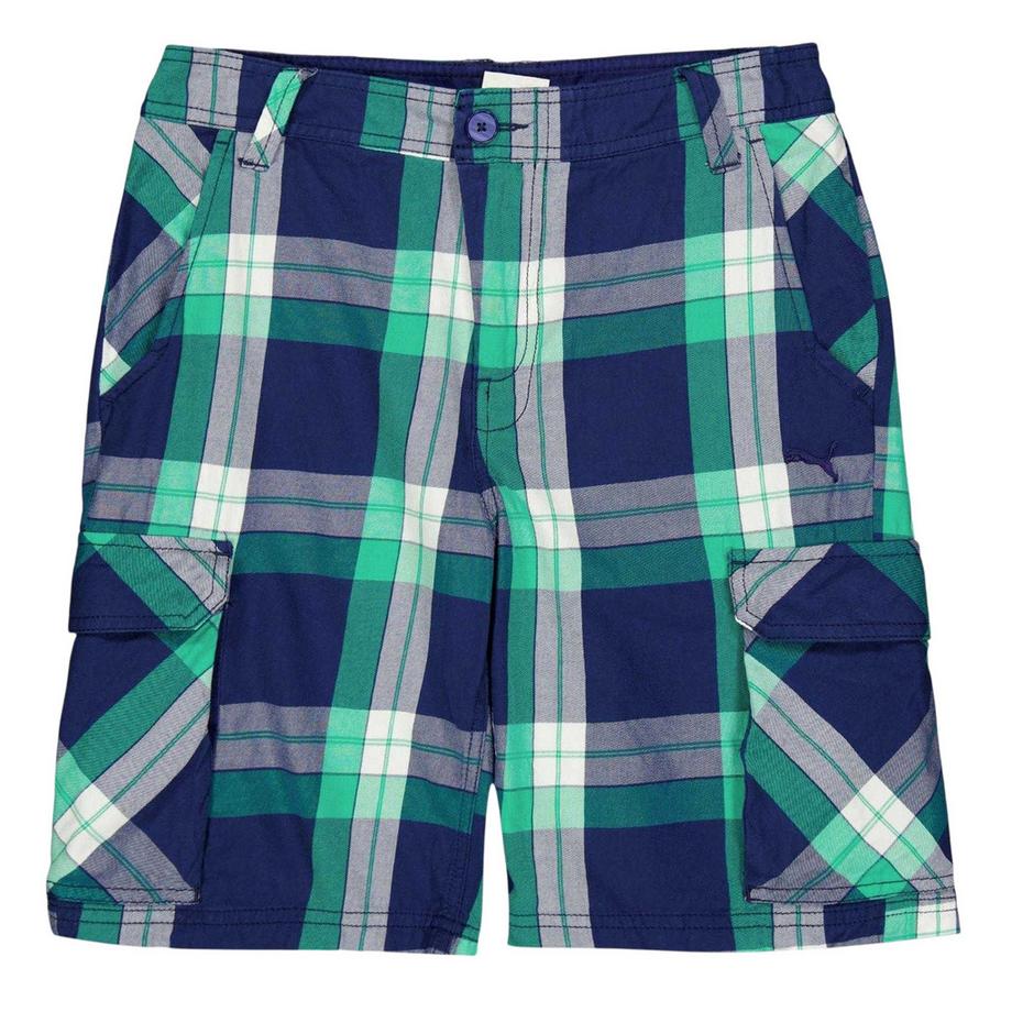 Short À Poches Motiftyle À Carreaux Beach