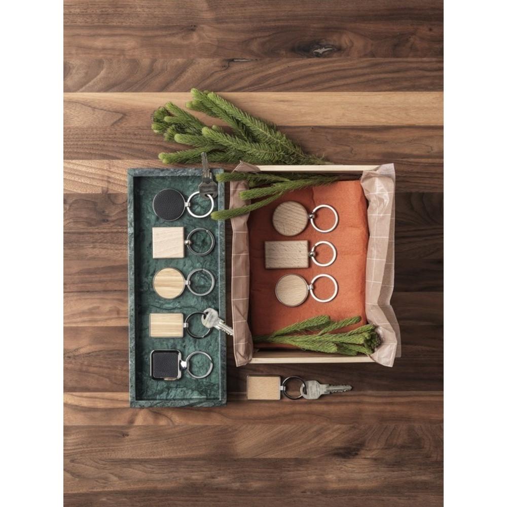 Bullet Gioia Portachiavi Quadrato in Legno  