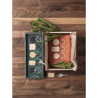 Bullet Gioia Portachiavi Quadrato in Legno  