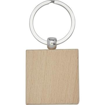 Gioia Quadratischer Schlüsselanhänger aus Holz