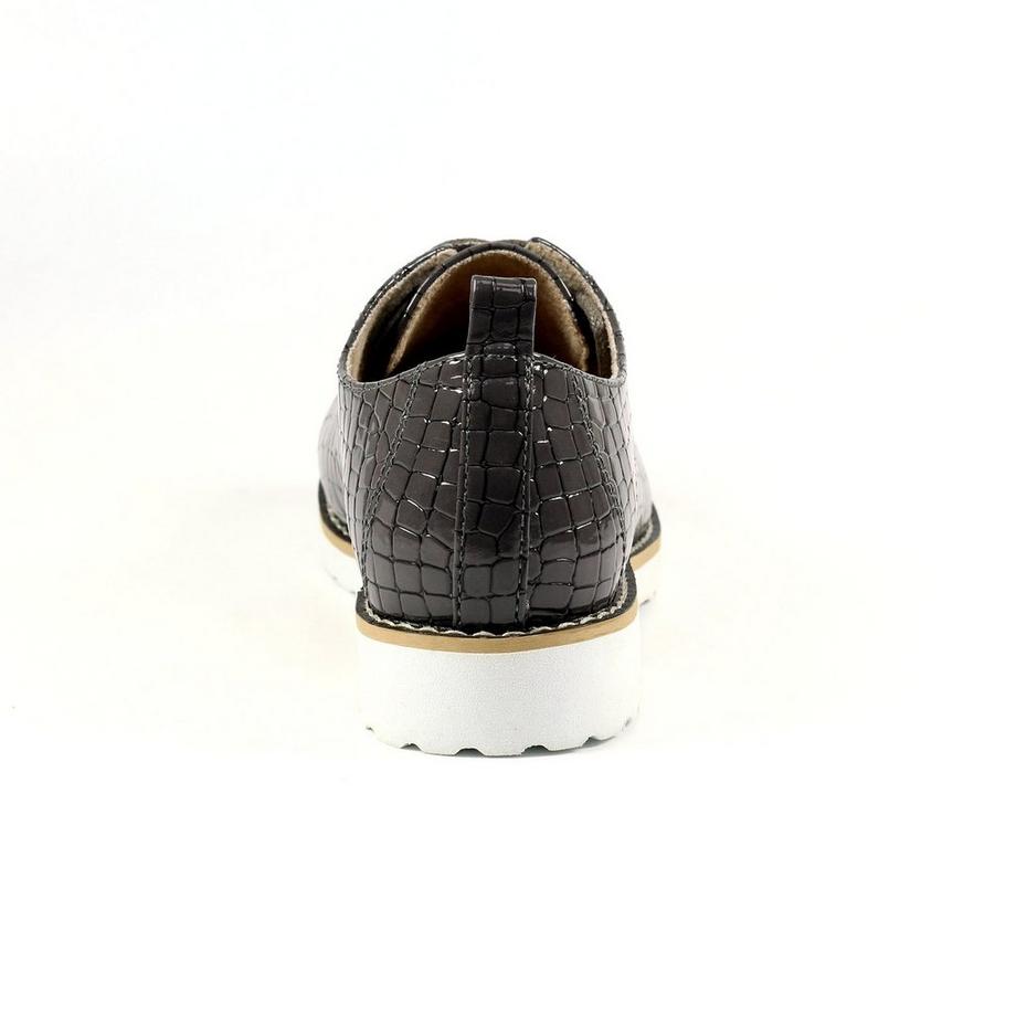 Lunar Scarpe Croft con lacci e texture coccodrillo  