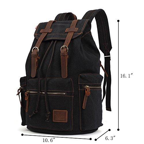 Only-bags.store Vintage Canvas Laptop Rucksack  