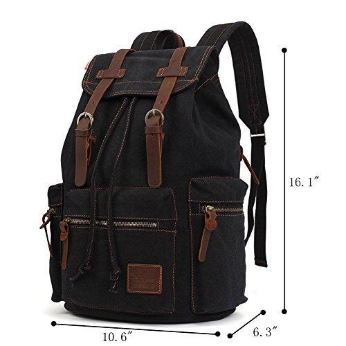 Only-bags.store Vintage Rucksäcke, Canvas Laptop Rucksack Schulrucksack Tagesrucksack Stilvolle Rucksack für  