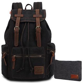 Only-bags.store Vintage Rucksäcke, Canvas Laptop Rucksack Schulrucksack Tagesrucksack Stilvolle Rucksack für  