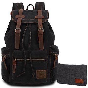 Vintage Rucksäcke, Canvas Laptop Rucksack Schulrucksack Tagesrucksack Stilvolle Rucksack für