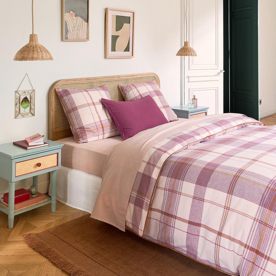 La Redoute Intérieurs Housse de couette en flanelle de coton Carreaux  