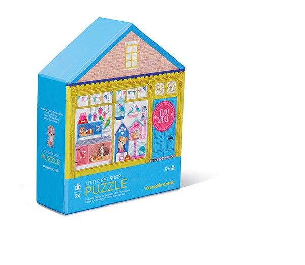 Image of Puzzle 24tlg 2-Sided House Kleiner Tierladen