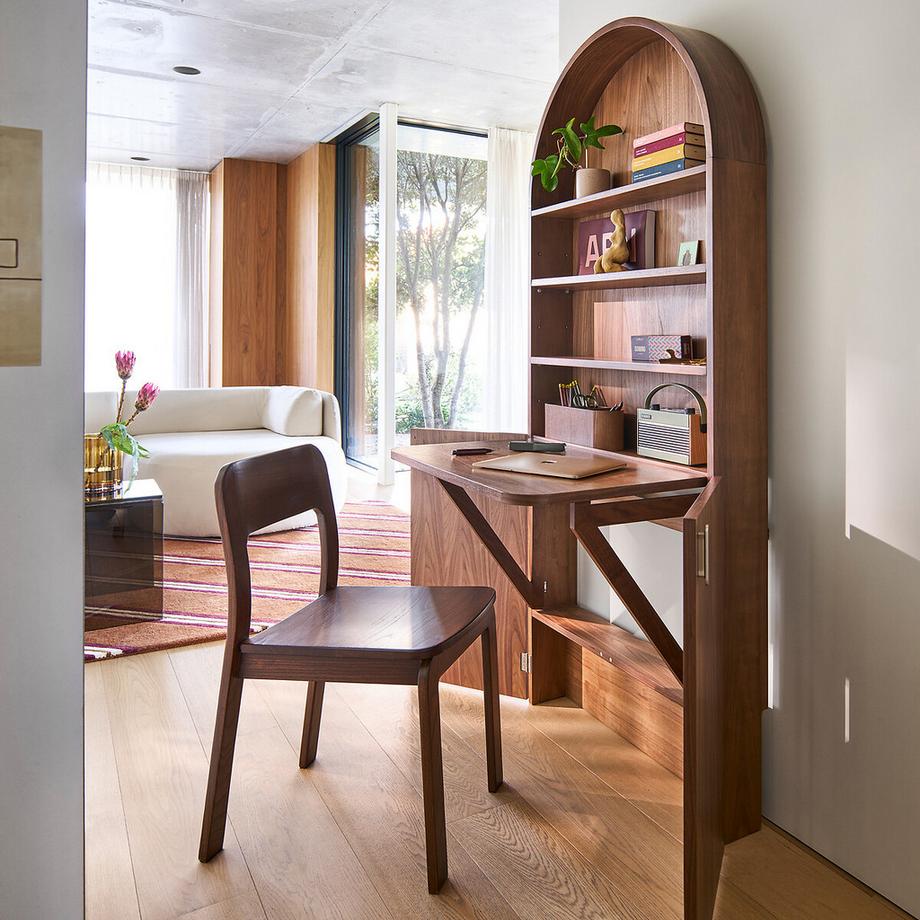 La Redoute Intérieurs Lot de 2 chaises teintées noyer  