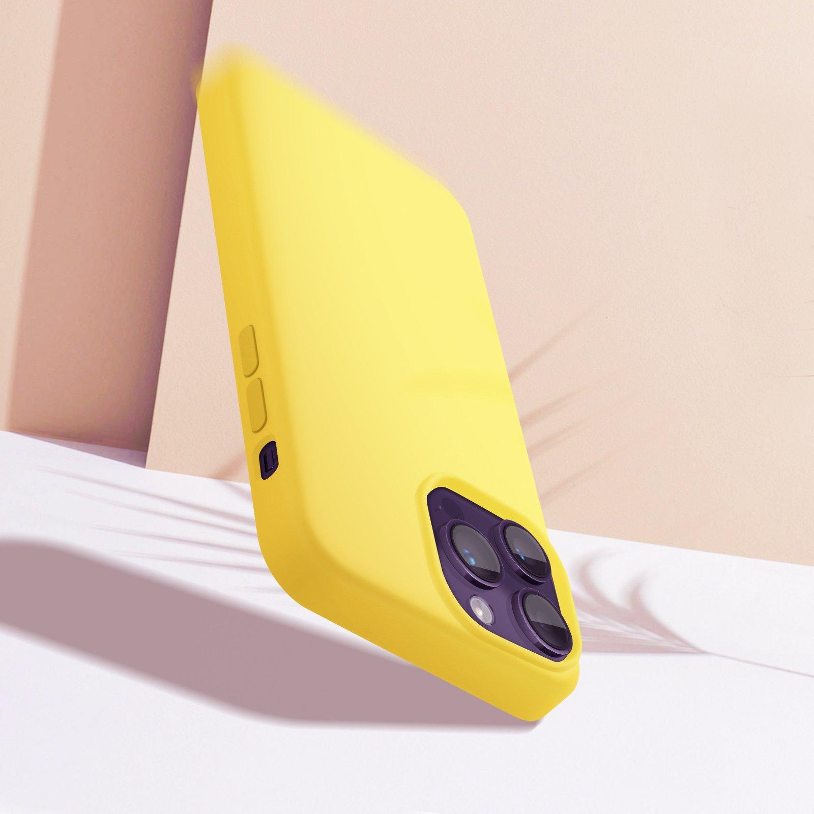 Avizar  Coque iPhone 14 Pro Douce Moxie Jaune 