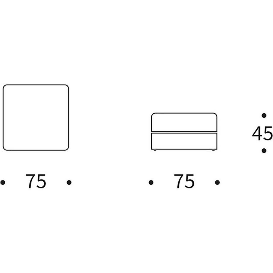 Innovation Living Ottoman Cornila - Avella Warm Grey  