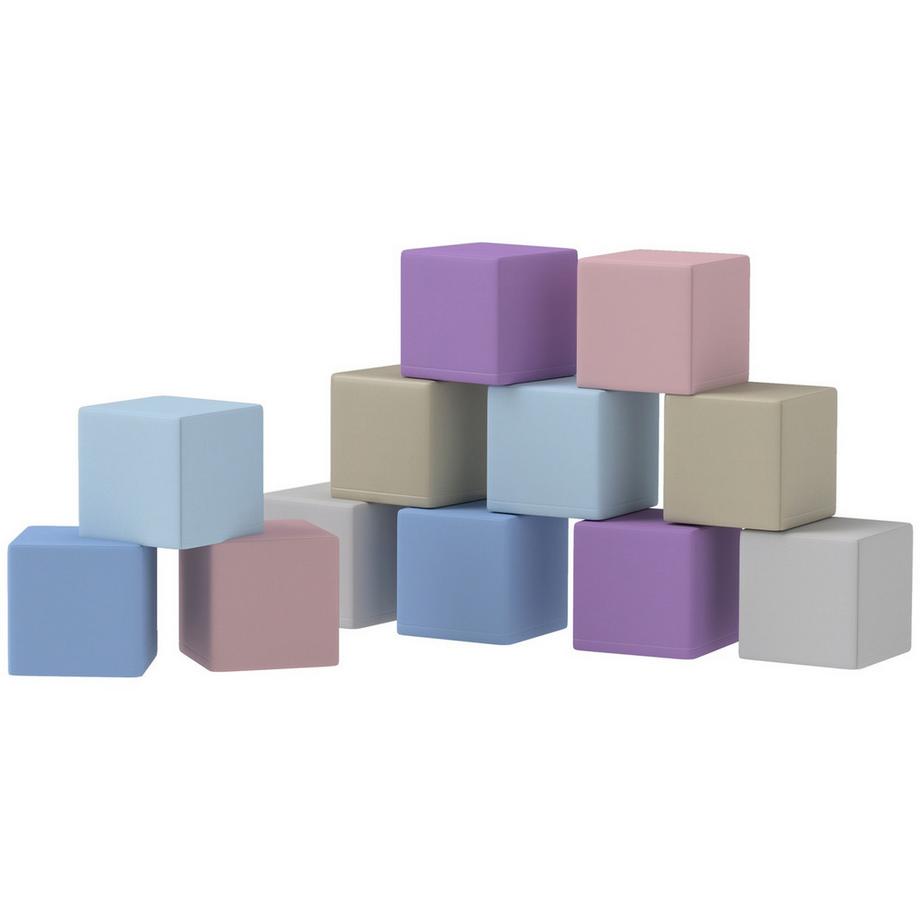 Northio  Blocs de Construction Souples Ensemble de 12 Blocs de Construction en Mousse Blocs de Construction Géants Jouets de Construction pour Enfants de 1 à 3 Ans Cuir Artificiel EPE | 
