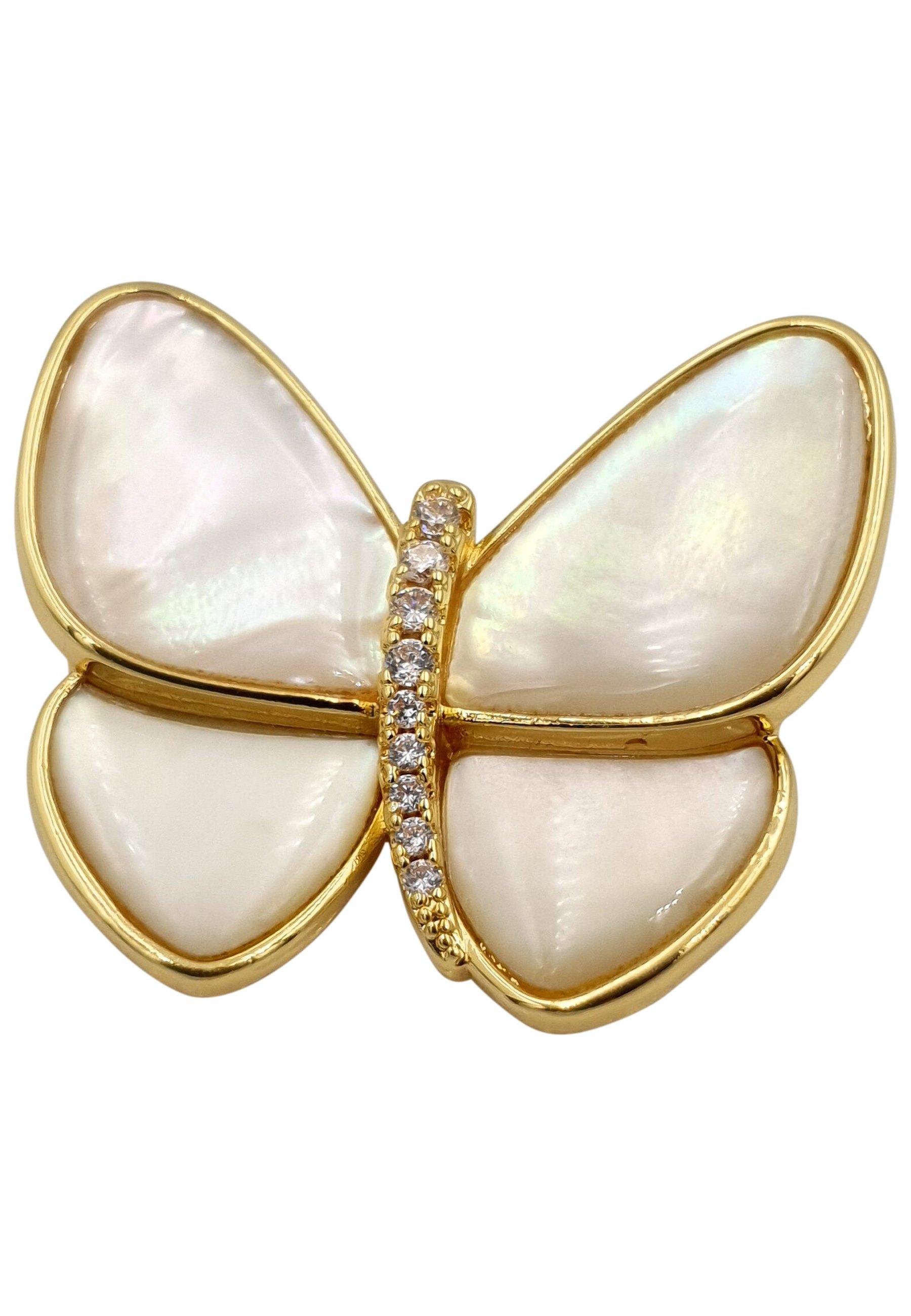 HEBE JEWELS  Broche papillon en nacre 