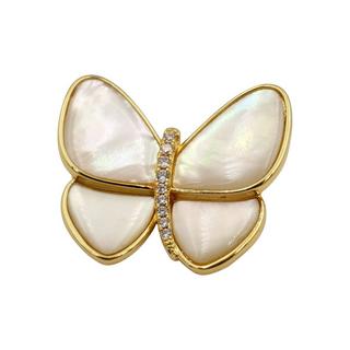 HEBE JEWELS  Broche papillon en nacre 