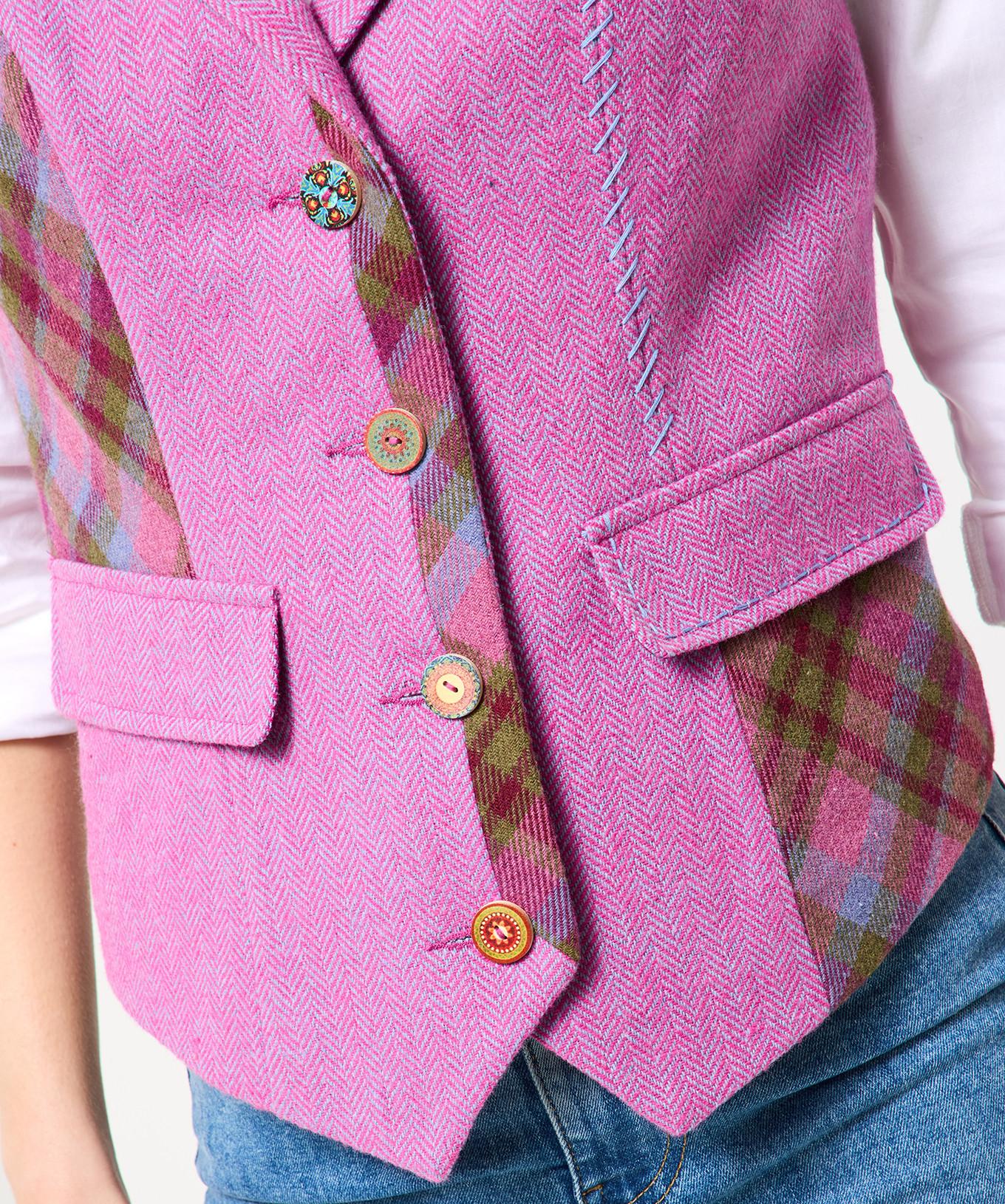 Joe Browns Gilet Heritage a Quadri Mix and Match  