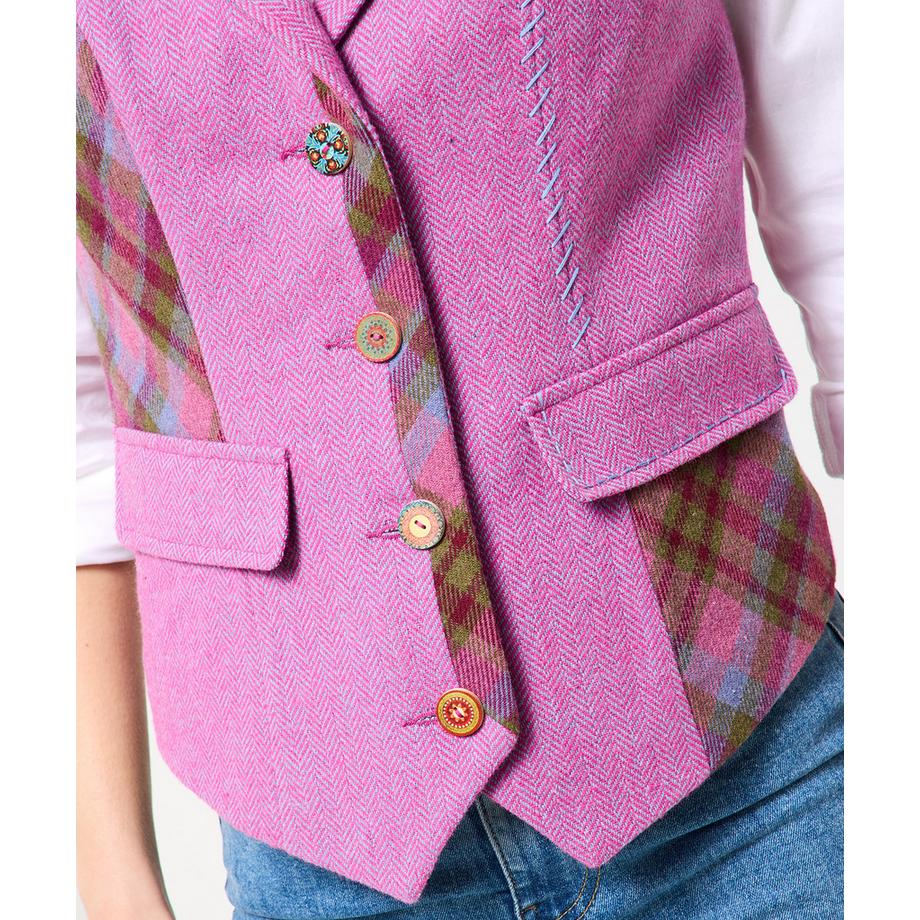 Joe Browns Gilet Heritage a Quadri Mix and Match  