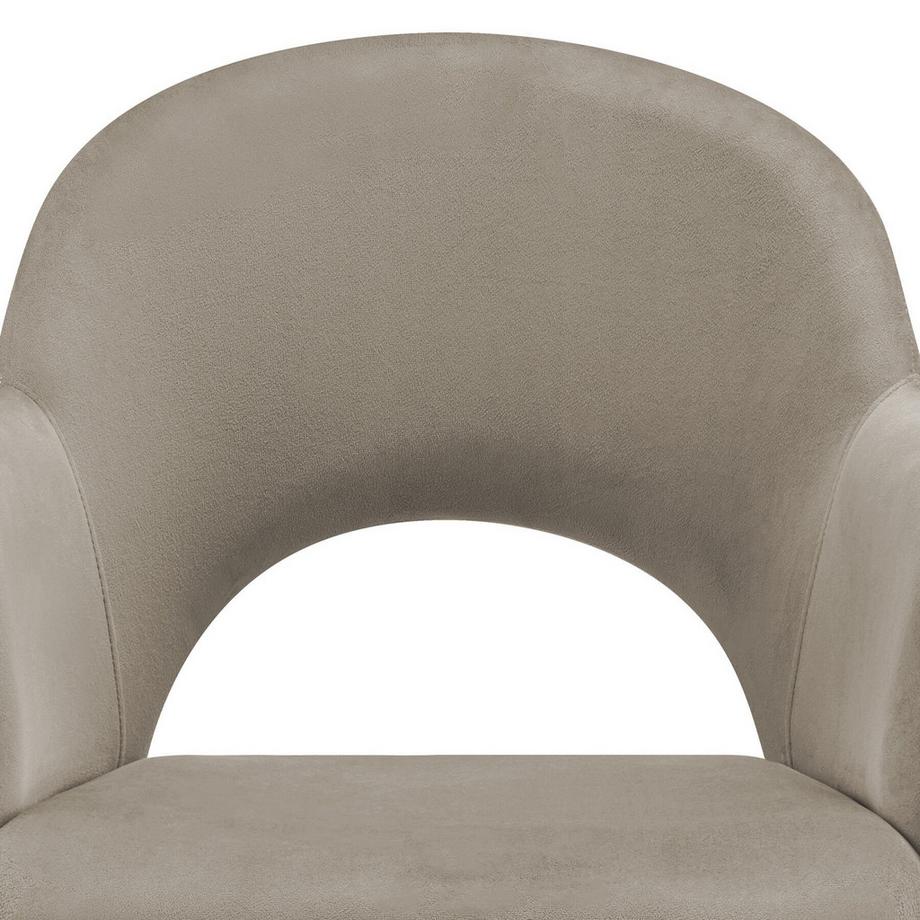 Tectake Fauteuil SACHEL en velours et rembourré  