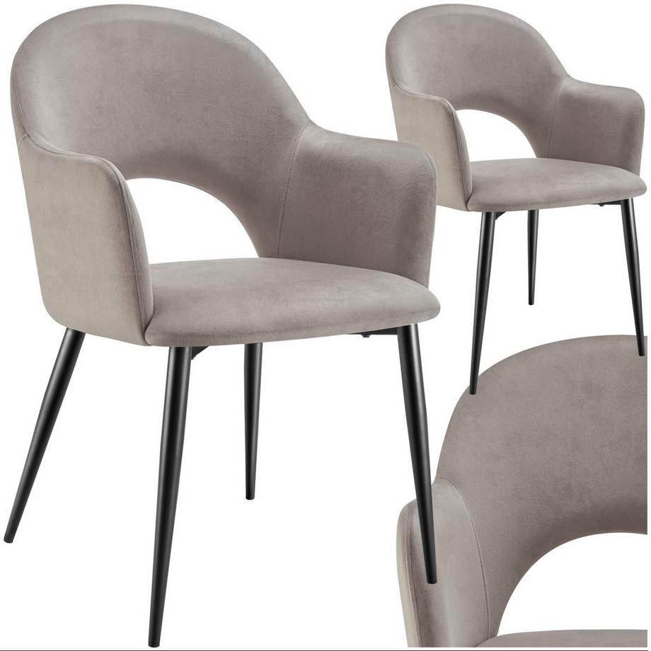 Fauteuil SACHEL en velours et rembourré