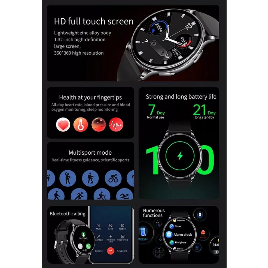 Karen M  NY22 Montre connectée pour femme 