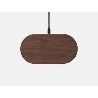 Oakywood  Oakywood Dual Slim Charging Pad Double chargeur sans fil pour téléphone portable - Walnut / AU (Adaptateur type I) 