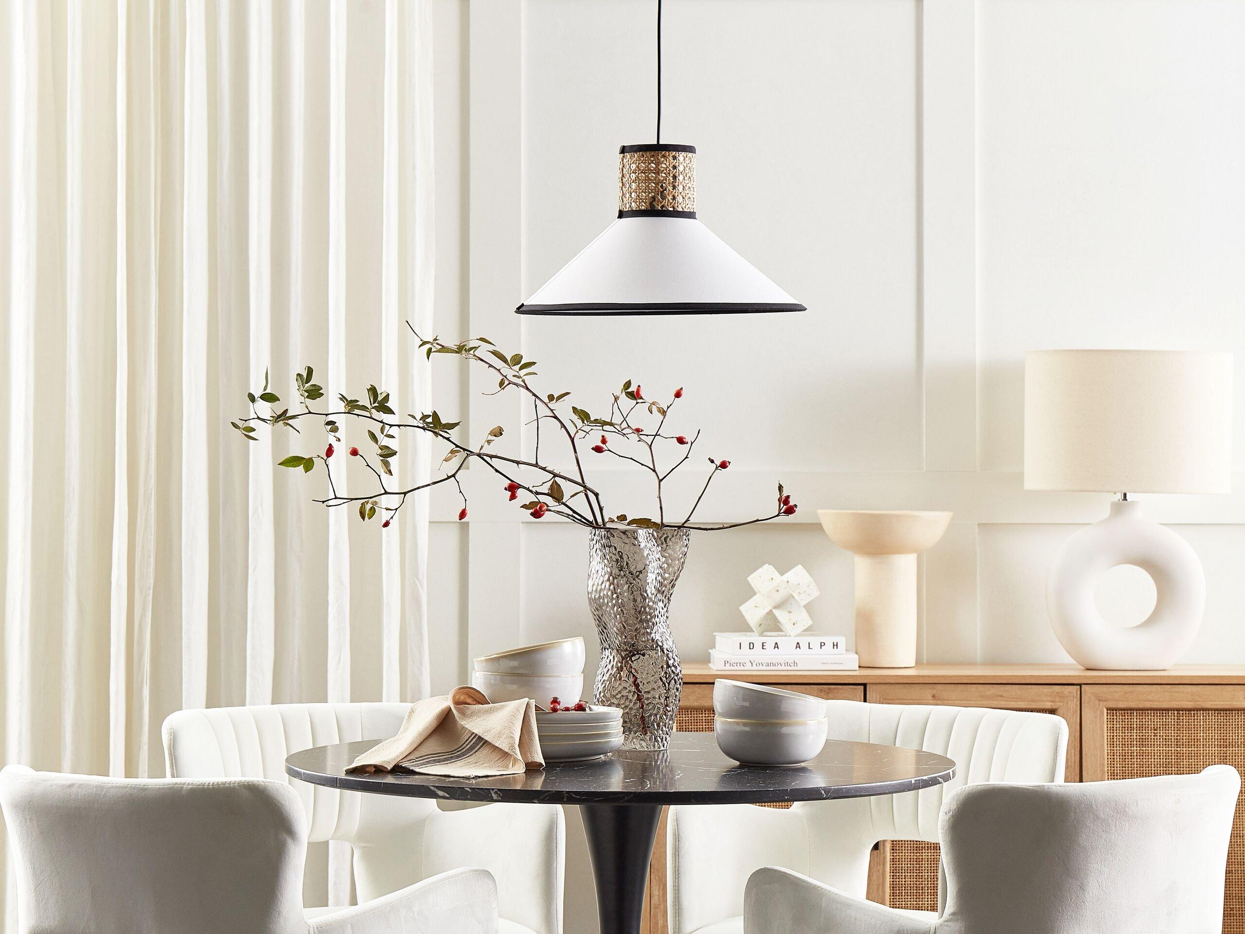 Beliani Lampadario en Tessuto Moderno MANTUA  