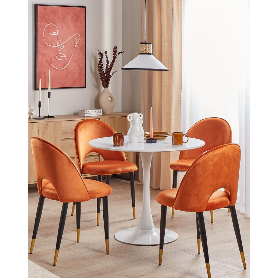 Beliani Hängelampe aus Stoff Modern MANTUA  