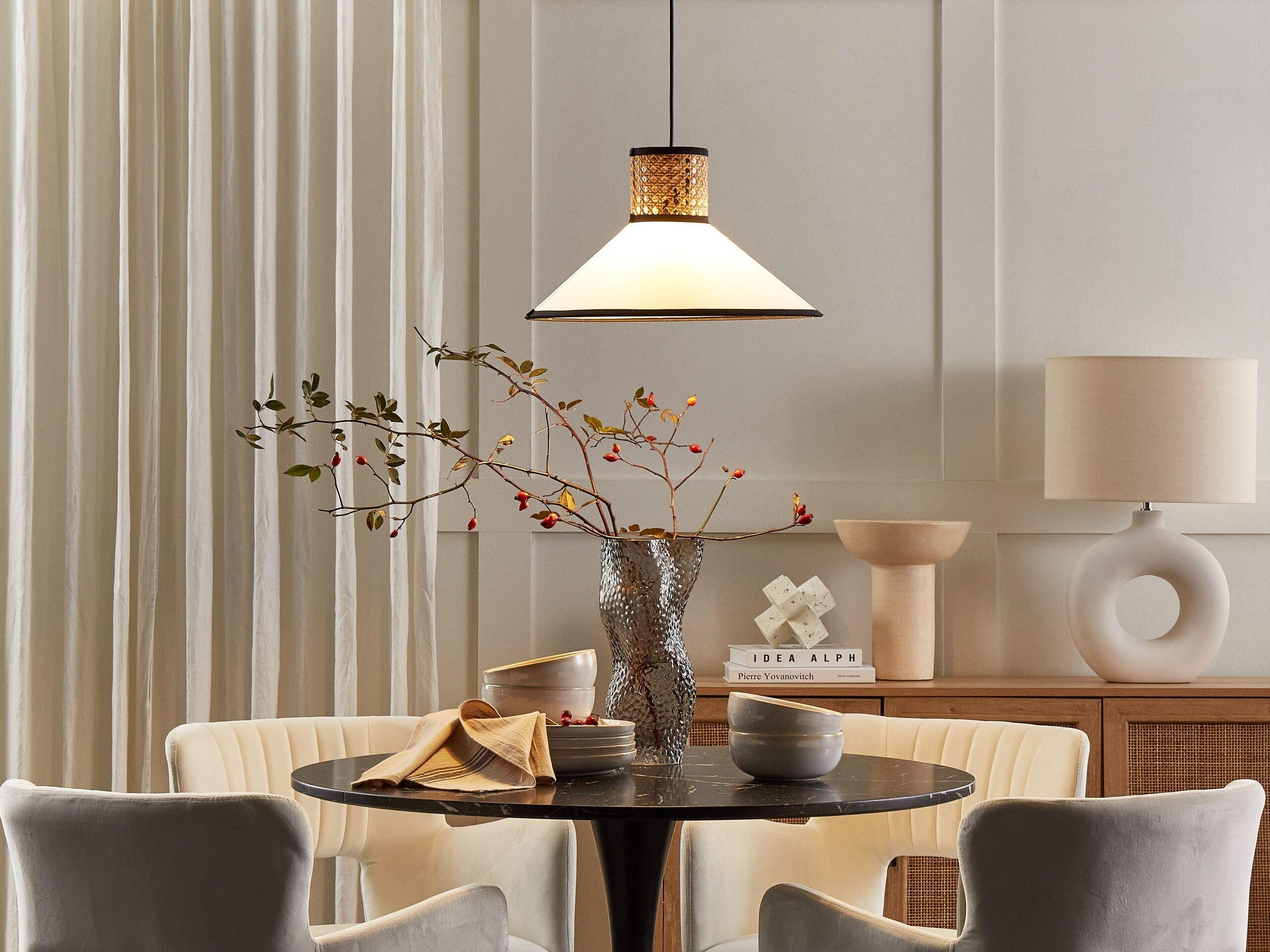 Beliani Lampadario en Tessuto Moderno MANTUA  