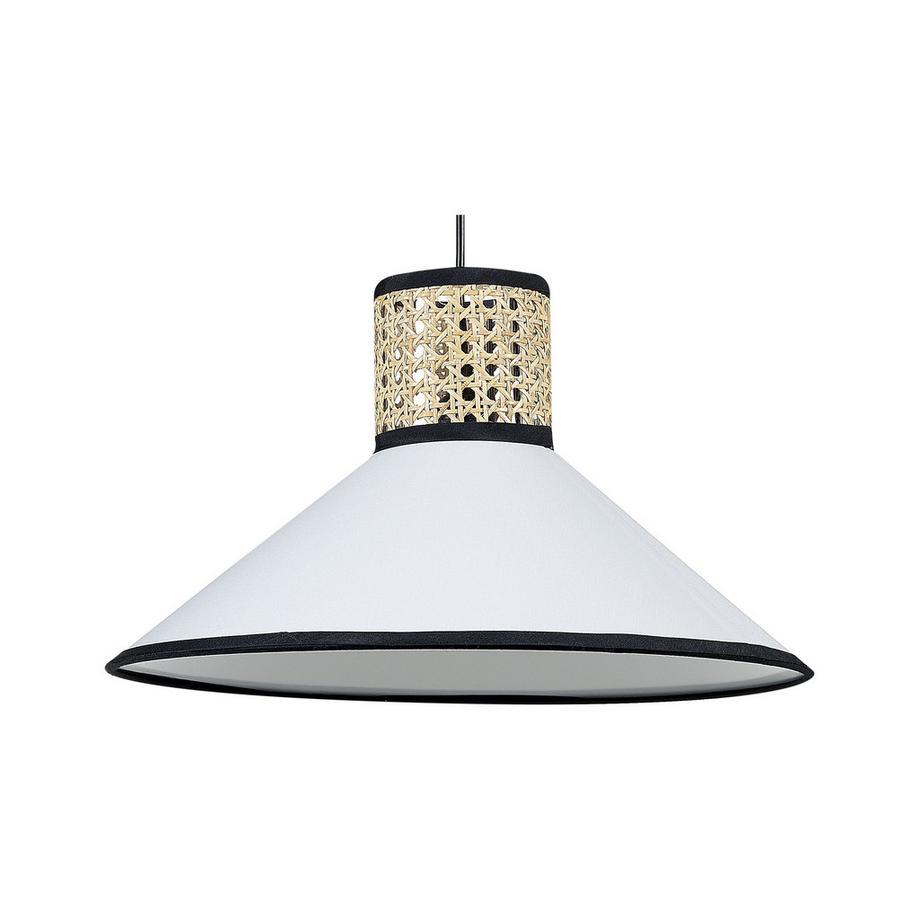 Beliani Hängelampe aus Stoff Modern MANTUA  