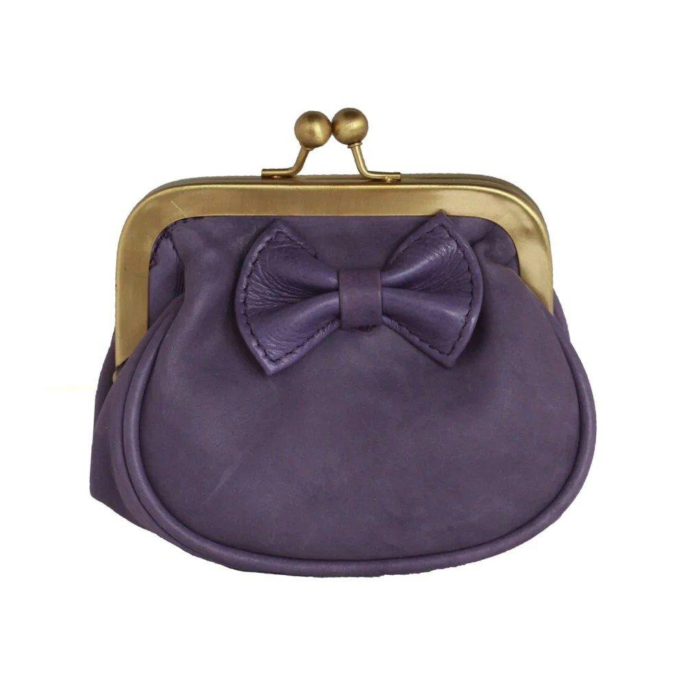 Image of Lara Leder Brieftasche Damen Lila ONE SIZE