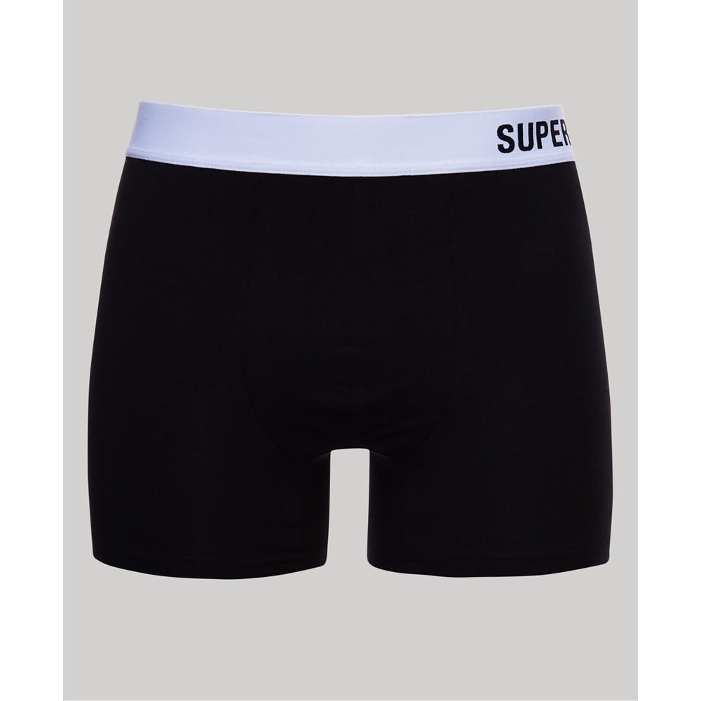 Superdry  boxer in cotone biologico uperdry offet (x2) 