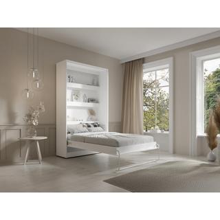 Vente-unique Letto estraibile 120 x 200 cm Apertura verticale manuale Con LED Bianco - RAPILI  