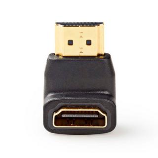 Nedis  HDMI™ Adapter | HDMI™ Connector | HDMI™ Output | Gold Plated | Angled 90° | ABS | Black | 1 pc. | Boîte 