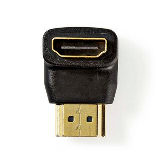 Nedis  HDMI™ Adapter | HDMI™ Connector | HDMI™ Output | Gold Plated | Angled 90° | ABS | Black | 1 pc. | Boîte 