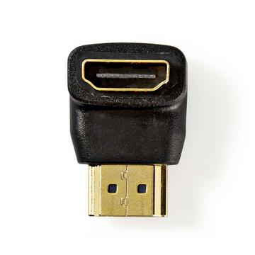 HDMI™ Adapter | HDMI™ Connector | HDMI™ Output | Gold Plated | Angled 90° | ABS | Black | 1 pc. | Boîte