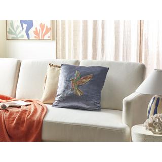 Beliani Coussin en Velours Boho RUELLIA  