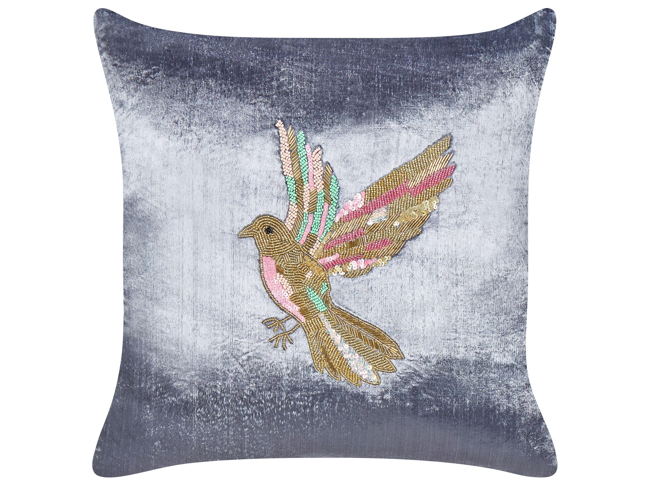 Beliani Coussin en Velours Boho RUELLIA  