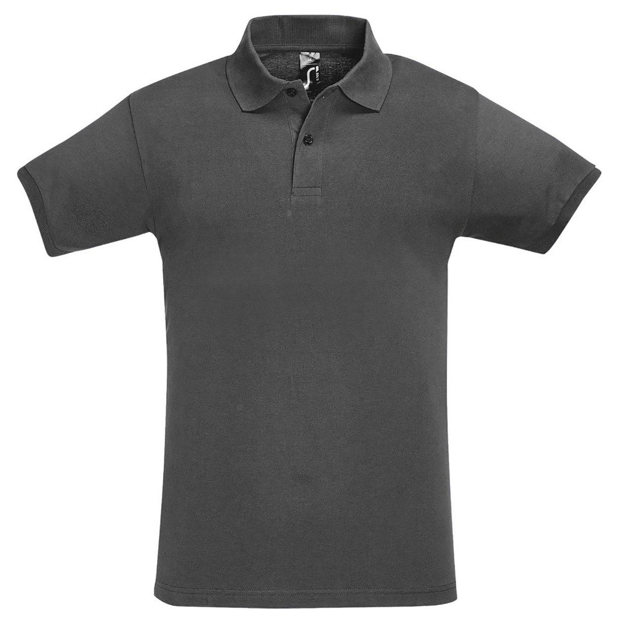 Image of Mens Perfect Pique Poloshirt, Kurzarm Herren Grau 3XL