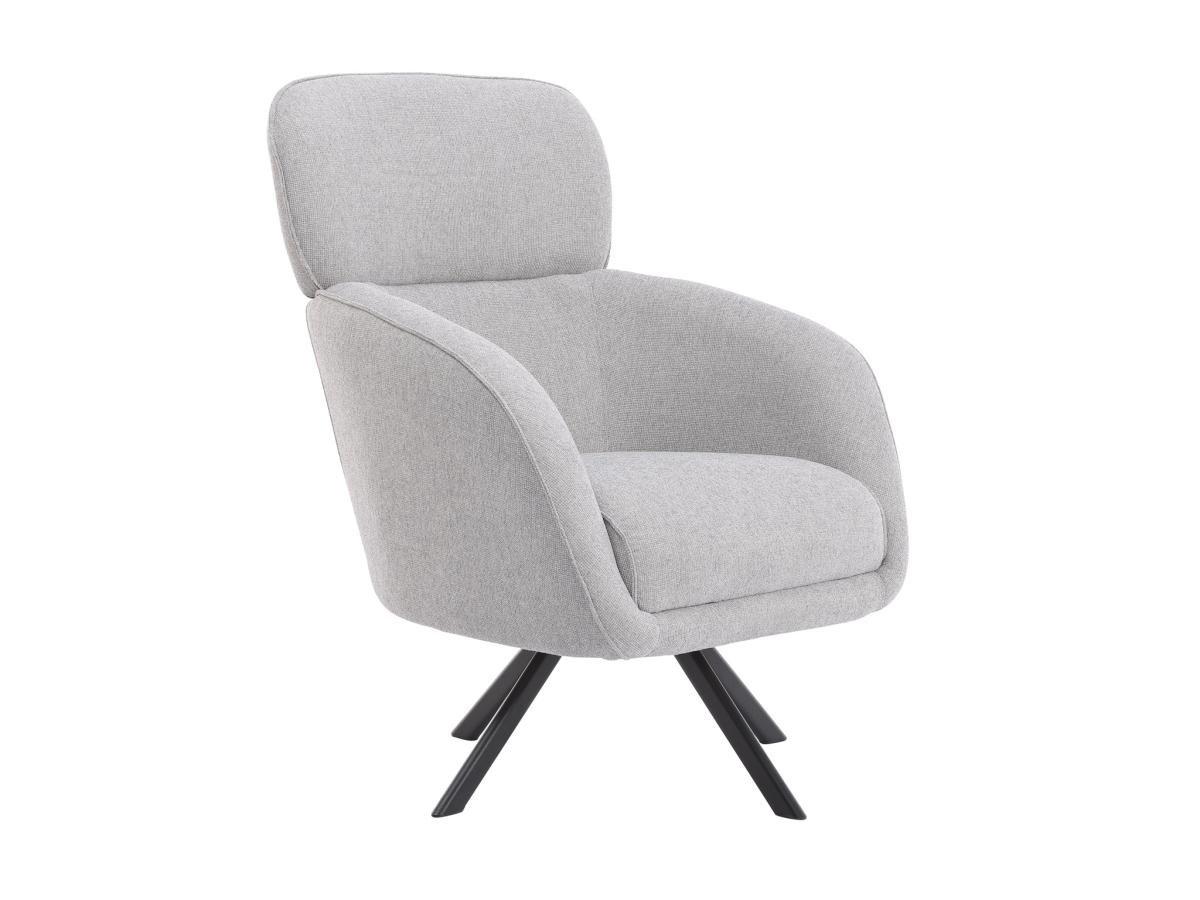 Image of Drehsessel - melierter Stoff - Grau - LACONA von Pascal Morabito Drehsessel - melierter Stoff - Grau - LACONA von Pascal Morabito