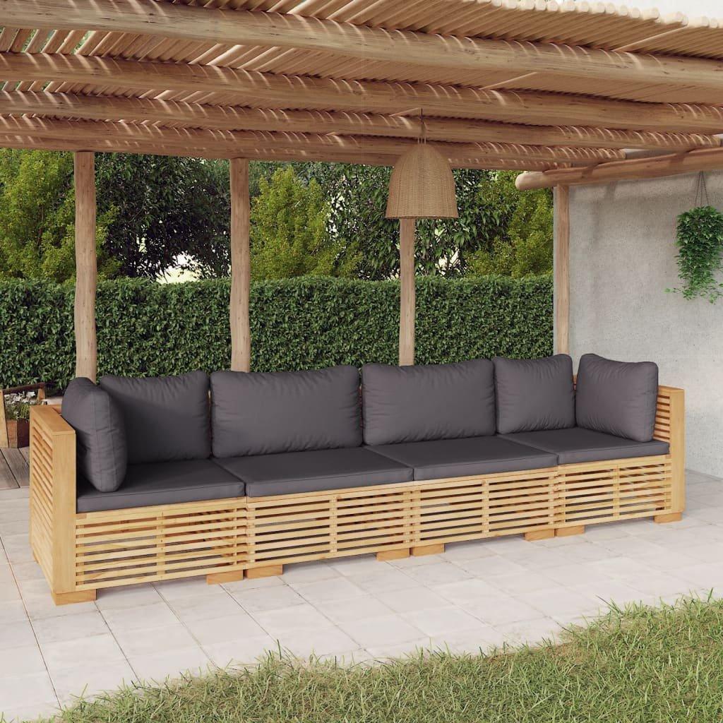 VidaXL set divani da giardino Teak riciclato  