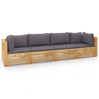 VidaXL set divani da giardino Teak riciclato  