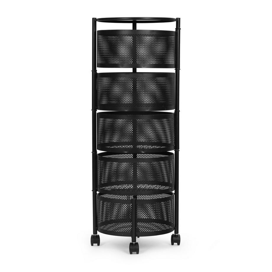 Northio Mensola da cucina con ripiani girevoli, 5 livelli, in metallo ModernHome  