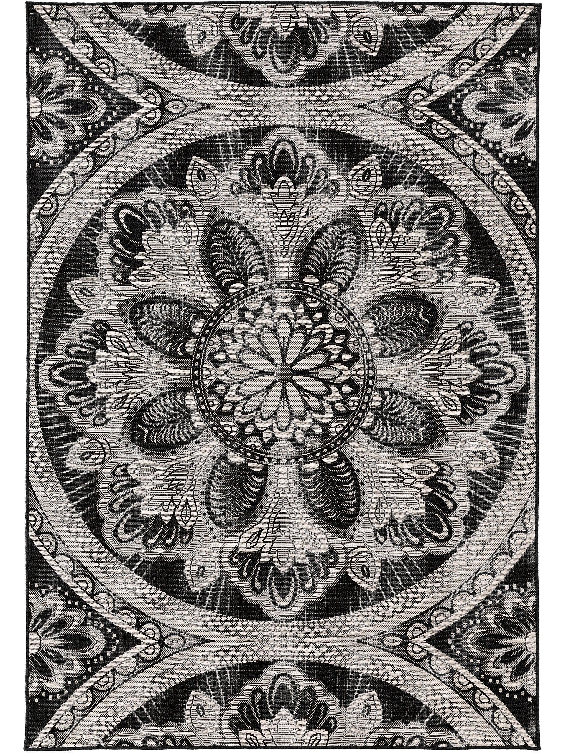 Image of In- & Outdoor-Teppich Diego SchwarzWeiß In- & Outdoor-Teppich Diego SchwarzWeiß