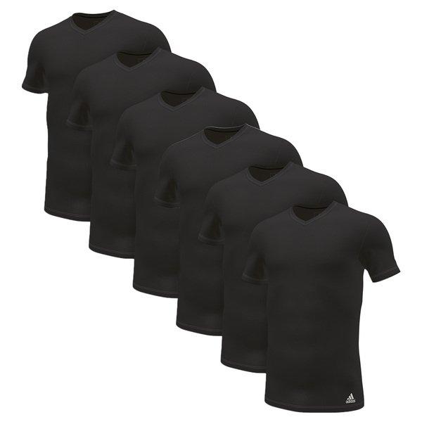 Image of adidas 6er Pack Active Flex Cotton - Unterhemd Shirt Kurzarm Herren Schwarz XXL