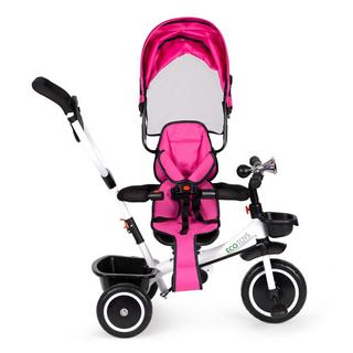 Northix  Triciclo con sedile girevole 360' ECOTOYS, rosa 
